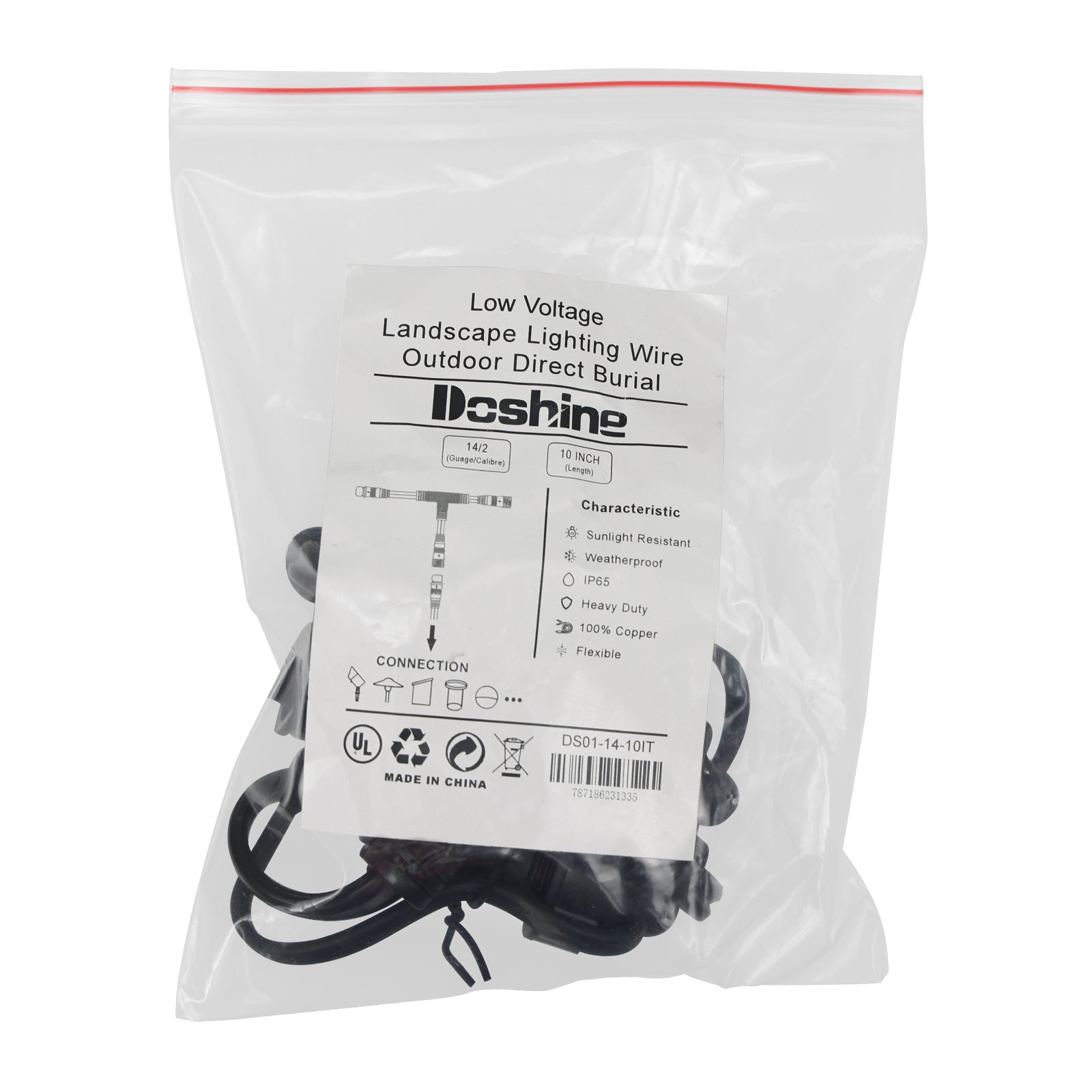 Lumina Lighting Easy Connecting Wire( ECW)  14/2  10 Inch direct burial wire