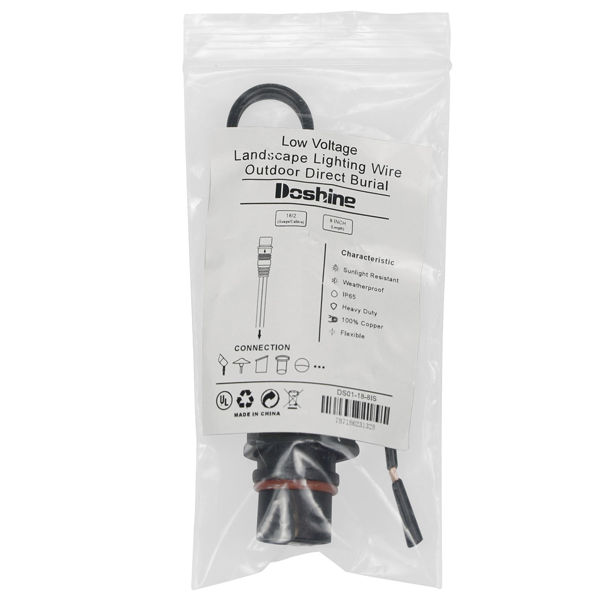 Doshine Easy Connecting Wire (ECW) SPT-1W 18AWG 8 Inch