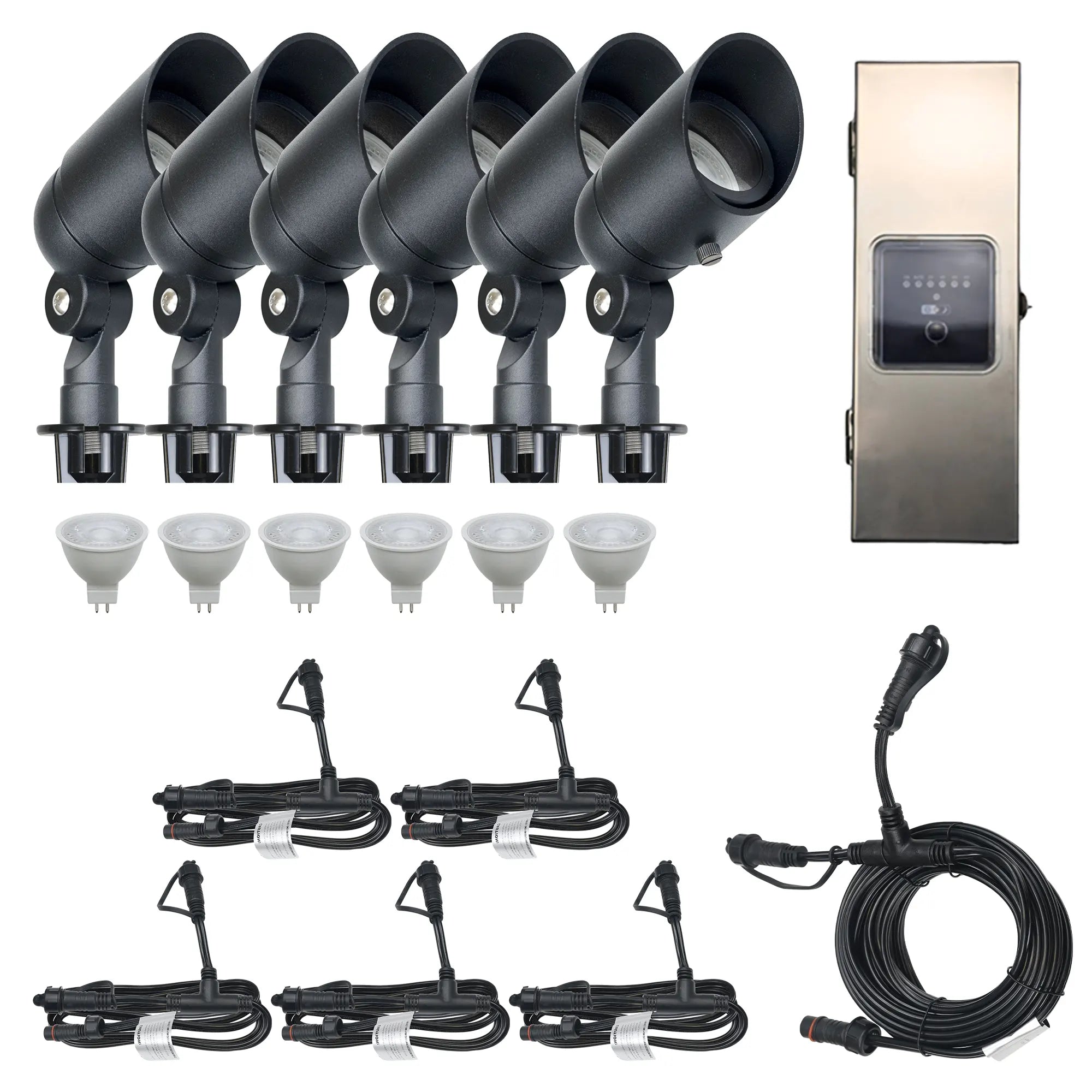 6 Spotlights,  1 Transformer Complete Kit