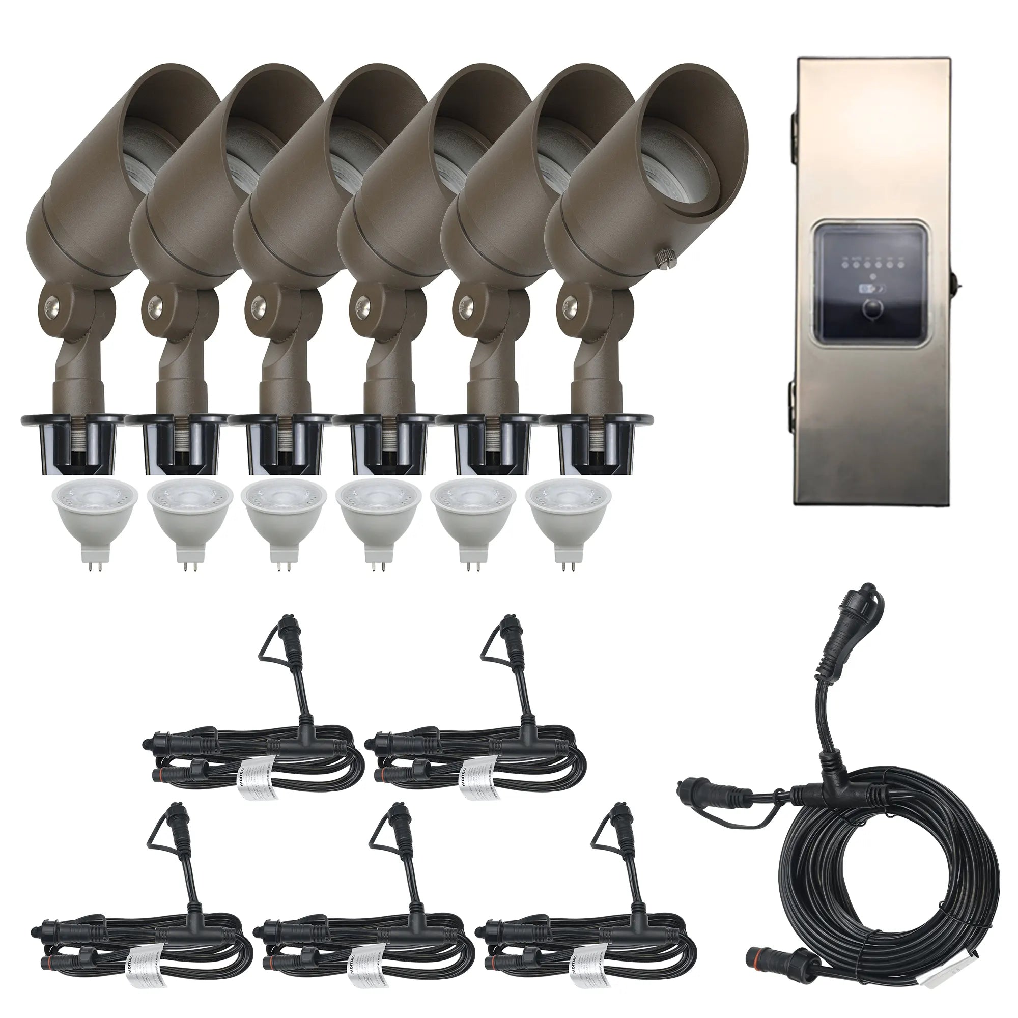 6 Spotlights,  1 Transformer Complete Kit