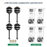 4 Pagoda Path Lights Expansion Kit