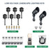 2 Spotlights, 6 Pagoda Lights, 1 Transformer Kit