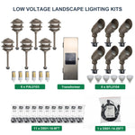 6 Spotlights, 6  Pagoda Lights, 1 Transformer Kit