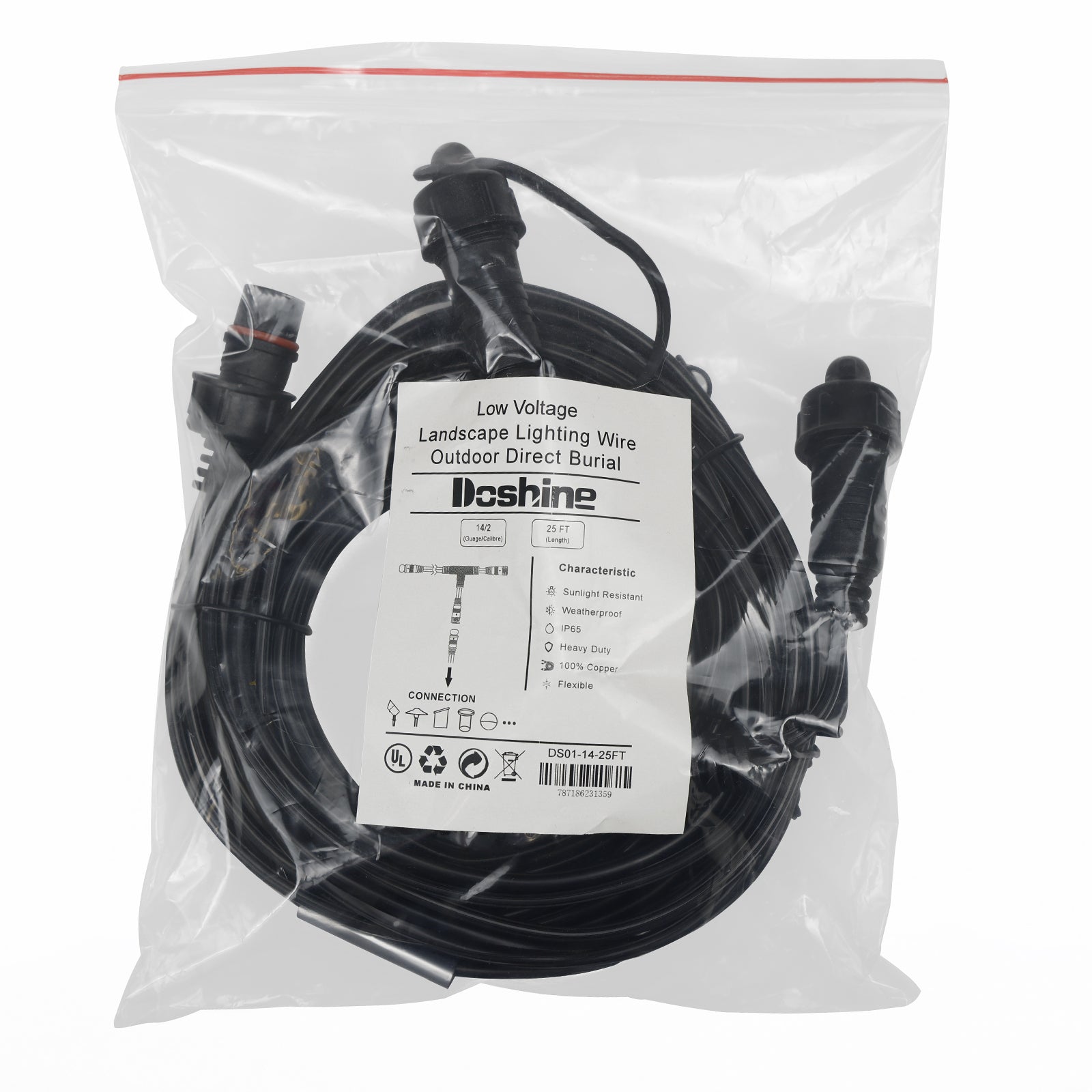 Lumina Lighting Easy Connecting Wire( ECW)  14/2  25FT direct burial wire