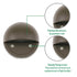 Lumina Lighting® 3W Low Voltage LED Deck Lights | 12V AC/DC | Replaceable LED Bulb Included | DSL0103-BZLED123W (Bronze, 12-Pack)