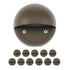 Lumina Lighting® 3W Low Voltage LED Deck Lights | 12V AC/DC | Replaceable LED Bulb Included | DSL0103-BZLED123W (Bronze, 12-Pack)