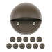 Lumina Lighting® 3W Low Voltage LED Deck Lights | 12V AC/DC | Replaceable LED Bulb Included | DSL0103-BZLED123W (Bronze, 12-Pack)