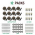 Lumina Lighting® 3W Low Voltage LED Deck Lights | 12V AC/DC | Replaceable LED Bulb Included | DSL0103-BZLED123W (Bronze, 12-Pack)