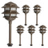 Lumina Lighting® 4W Low Voltage LED Pagoda Pathway Lights 12V Replaceable LED Bulb Included (Bronze, 6-Pack)