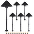 Lumina Lighting® 3W Low Voltage LED Pathway Lights 12V Replaceable LED Bulb Included PAL0105-BKLED6 (Black, 6-Pack)