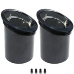 Lumina Lighting® Low Voltage Landscape Well Lights  | Adjustable Outdoor In-Ground Light WIL0104-2 (Black ABS, 2-Pack)