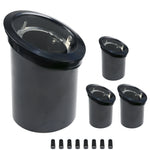Lumina Lighting® Low Voltage Landscape Well Lights  | Adjustable Outdoor In-Ground Light WIL0104-2 (Black ABS, 2-Pack)