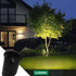 Lumina Lighting® Low Voltage Landscape Well Lights  | Adjustable Outdoor In-Ground Light (Black, 2-Pack)